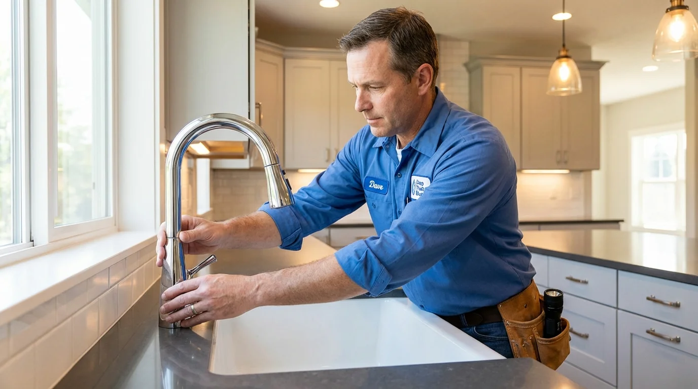 Kitchen faucet installation by Johns Plumbing LLC in Gadsden
