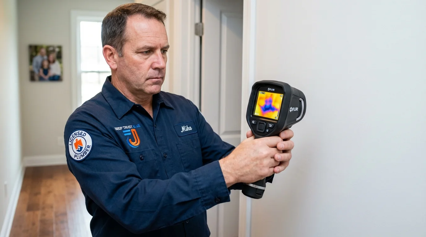 Thermal imaging leak detection by Johns Plumbing LLC in Gadsden